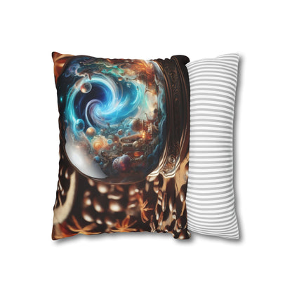 Pillowcase | Square | Polyester canvas | Cosmic Fantasy | Mystical Globe
