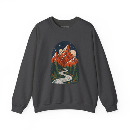 Mountain Maze - Crewneck Sweatshirt