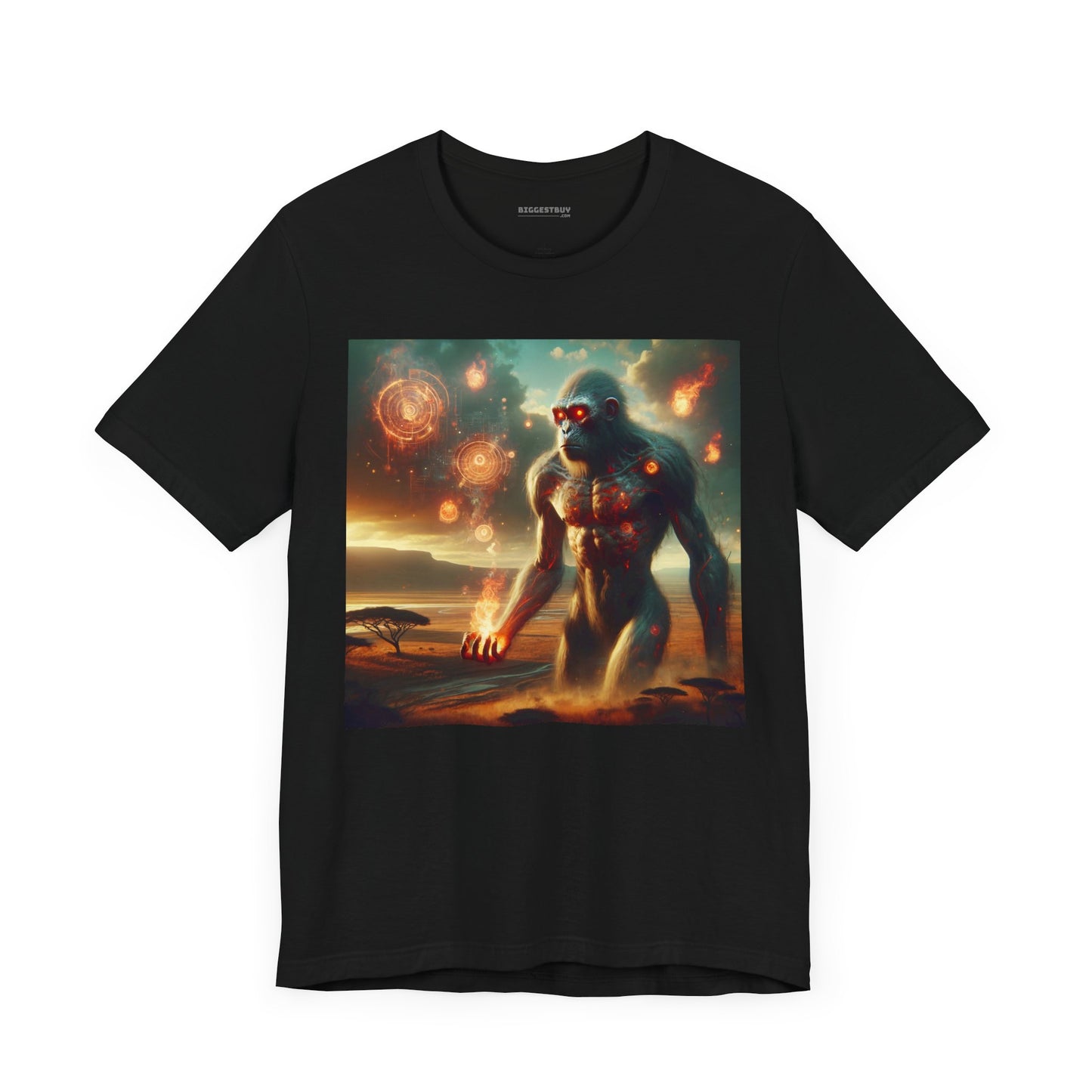 T-shirt | Unisex | Jersey T-shirt | Korte mouw | Oeroud Titan | Vuurmythologie | Kolossus