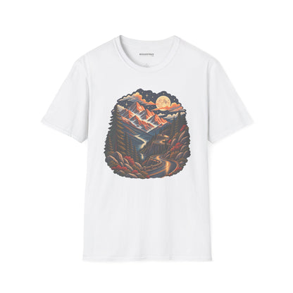 Moonlit Mountain - Softstyle T-Shirt