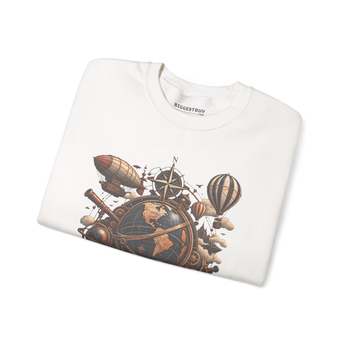 Steampunk Globe - Crewneck Sweatshirt