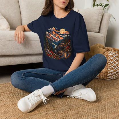 Moonlit Mountain - Softstyle T-Shirt