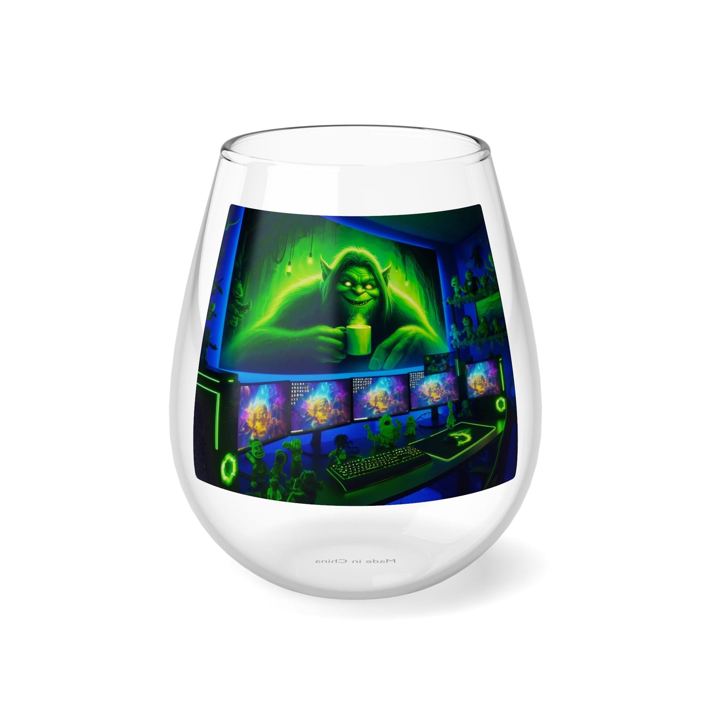 Wine Glass Stemless - Trickster Troll