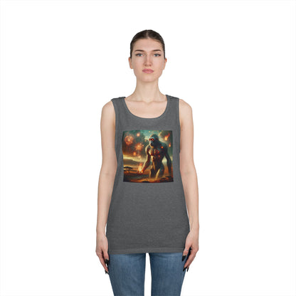 Tank Top | Unisex | Katun Tebal | Mitos Titan Api | Dewa Primordial