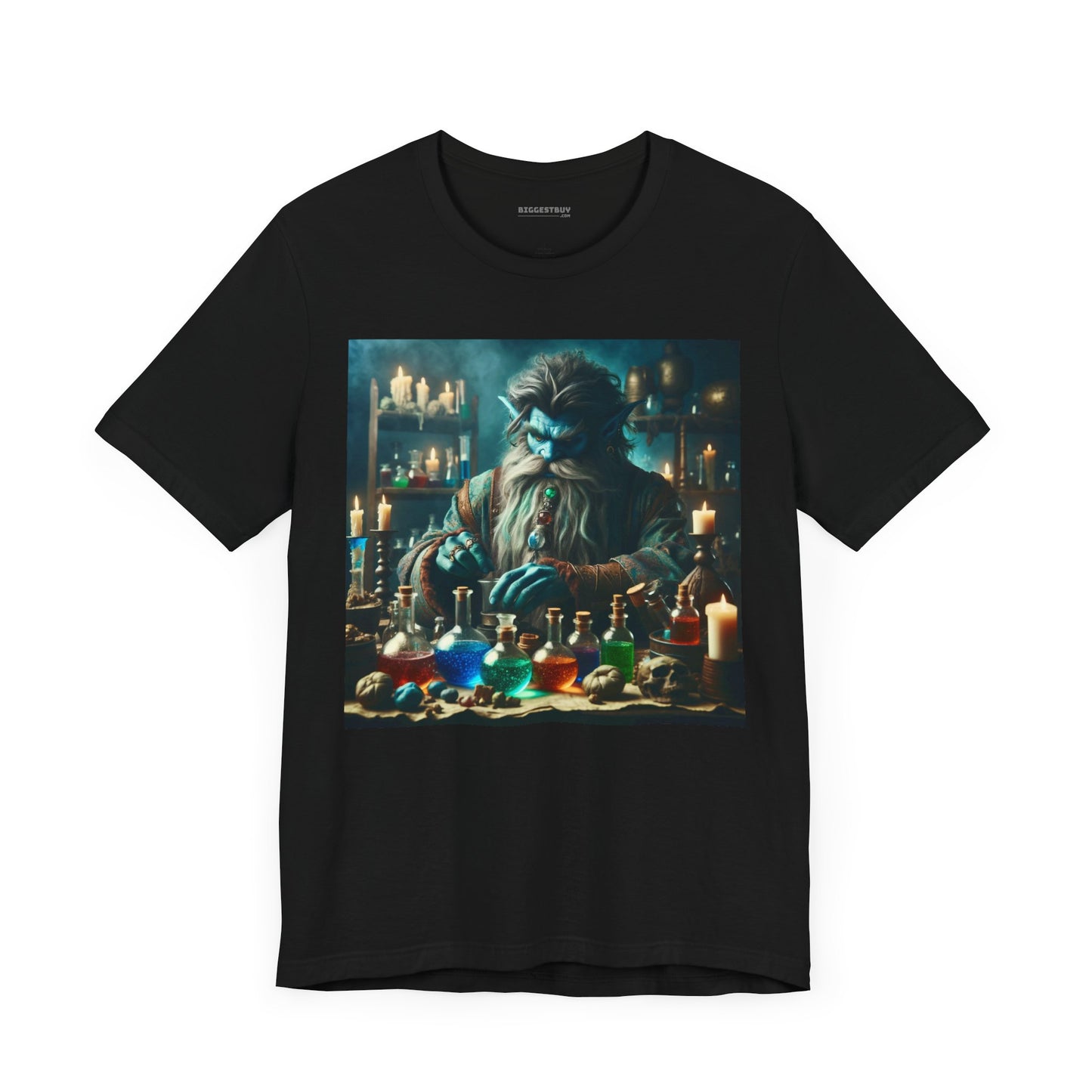 T-shirt | Unisex | Maglietta in jersey | Manica corta | Alchimia Mistica | Djinn Blu