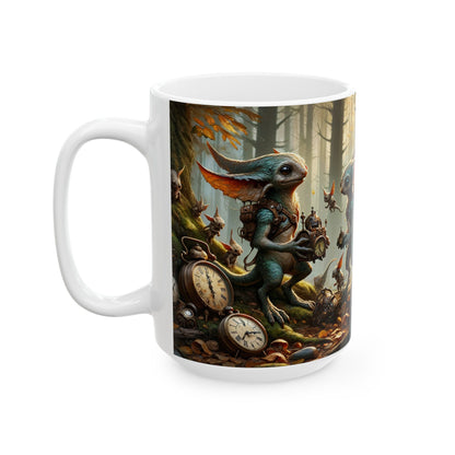 Taza | Cerámica | Blanca | Fantasía Celta | Pooka del Bosque