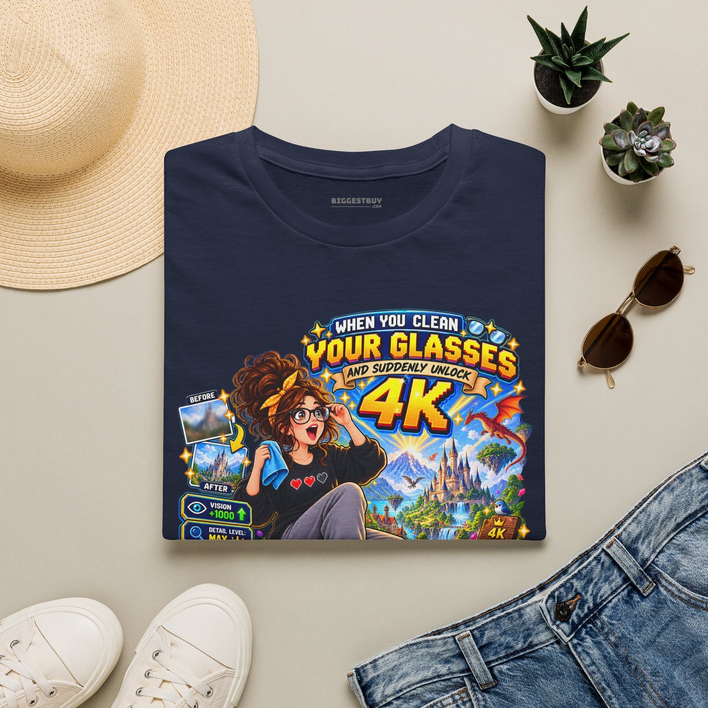 Glasses Galaxy - Softstyle T-Shirt