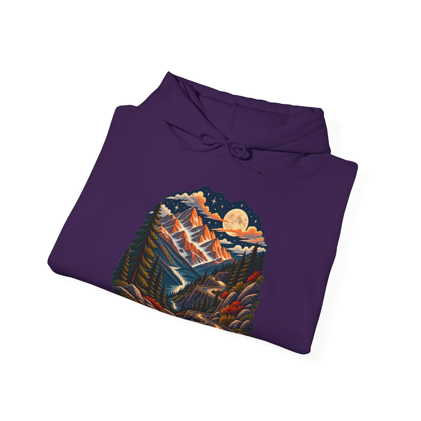 Moonlit Mountain - Pullover Hoodie