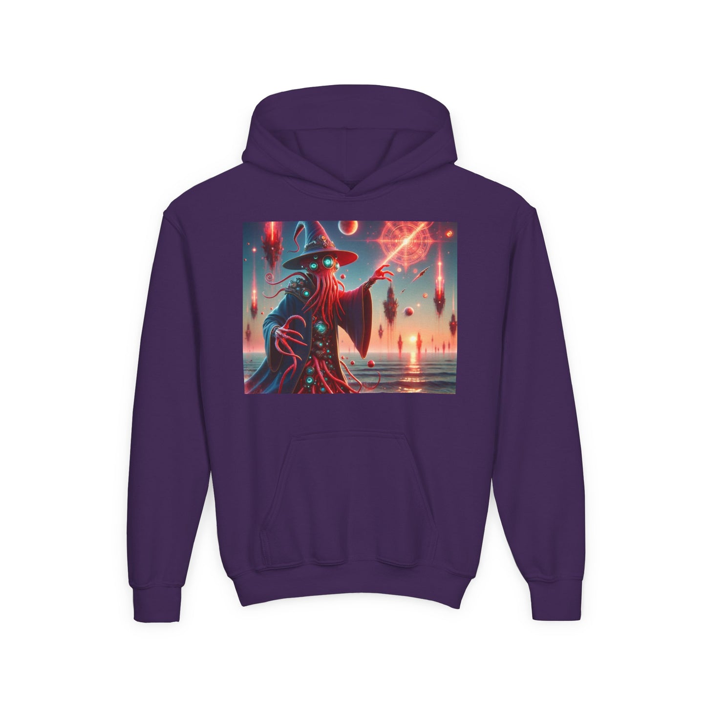 Sweatshirt | Jugend | Kapuzenpullover | Schwere Mischung | Lovecraftian Horror | Illithiden | Zauberer