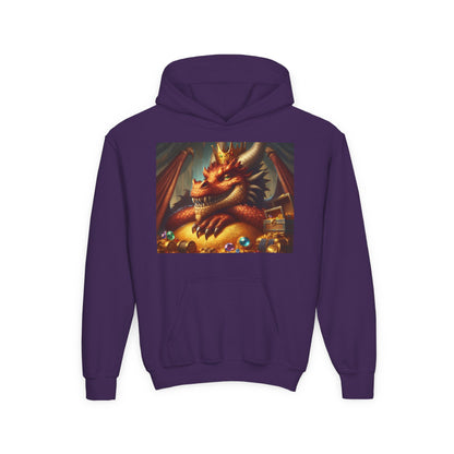 Bluza dresowa | Młodzieżowa | Z kapturem | Gruba mieszanka | Nordycka Mitologia | Fafnir | Smok