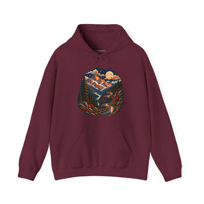 Moonlit Mountain - Pullover Hoodie