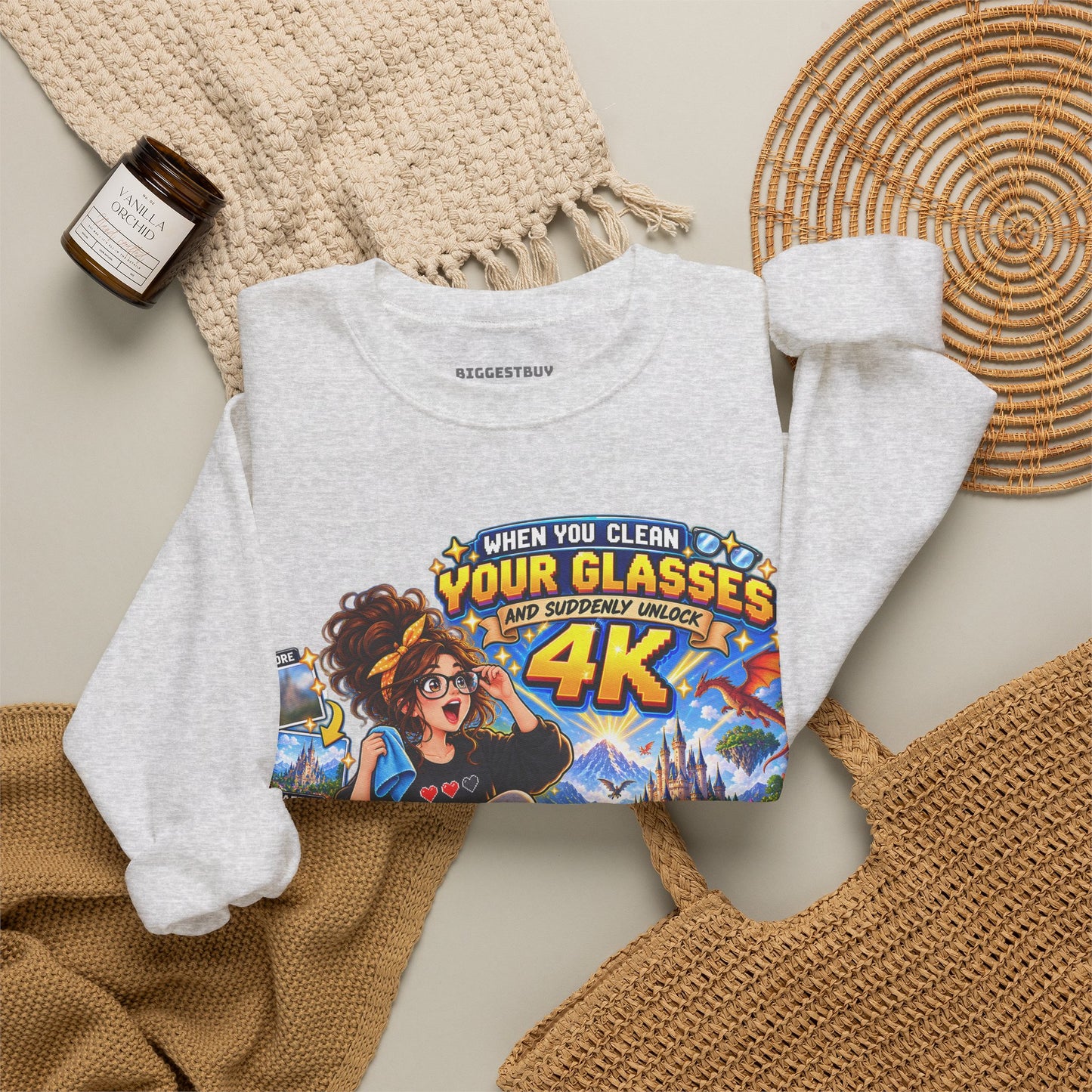 Glasses Galaxy - Crewneck Sweatshirt