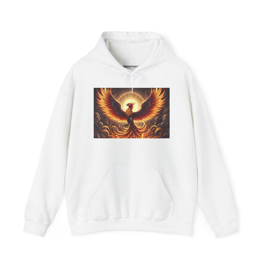 Kapüşonlu Sweatshirt | Unisex | Kapüşonlu Sweatshirt | Kalın Karışım | Mitolojik Fantezi | Anka Kuşu