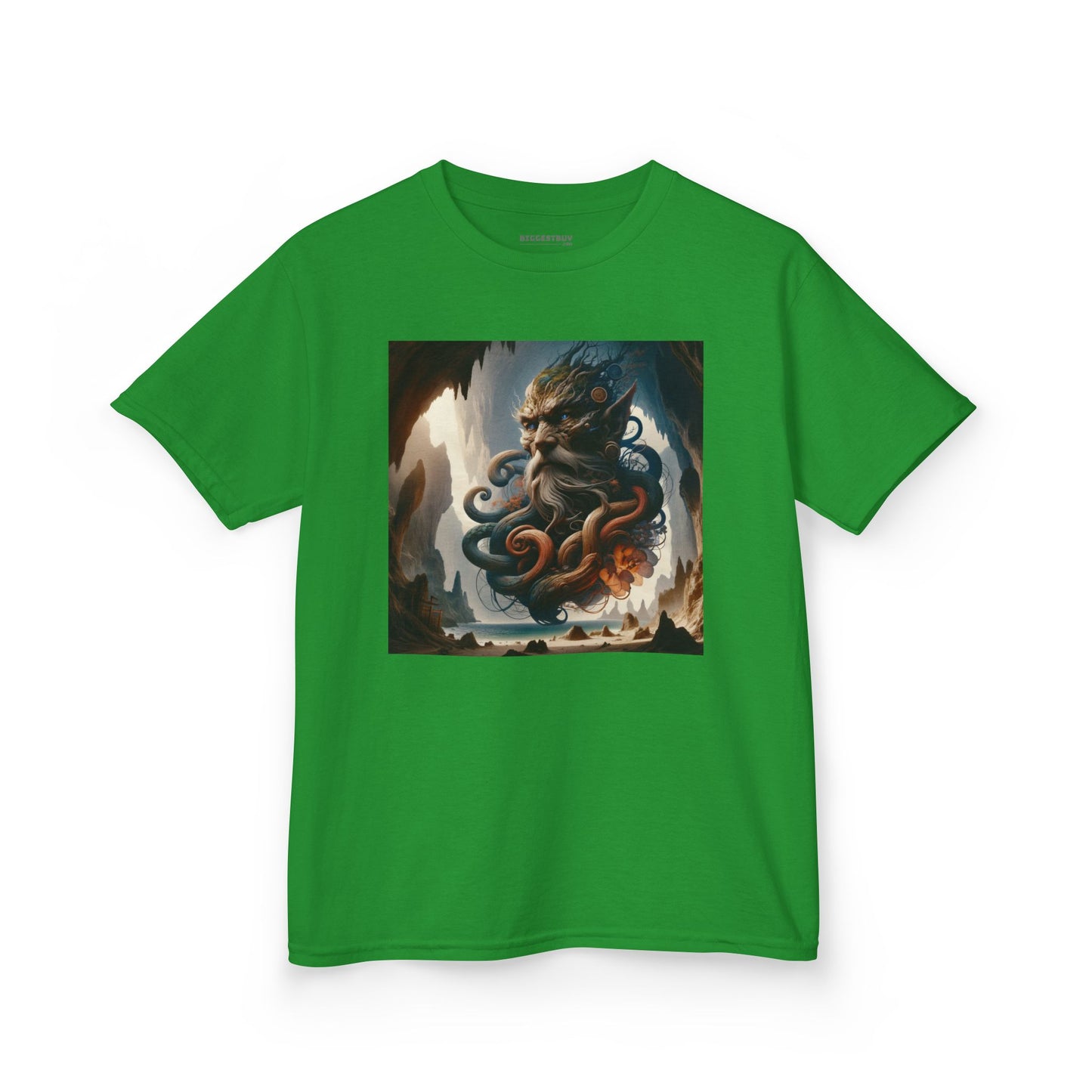 Camiseta | Camiseta Infantil | Algodão Pesado | Mitologia Marinha | Deus do Mar