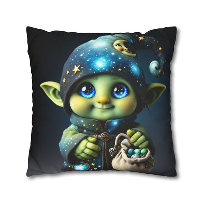 Kussensloop | Vierkant | Polyester canvas | Fantasy | Celestiale Magie | Kobold