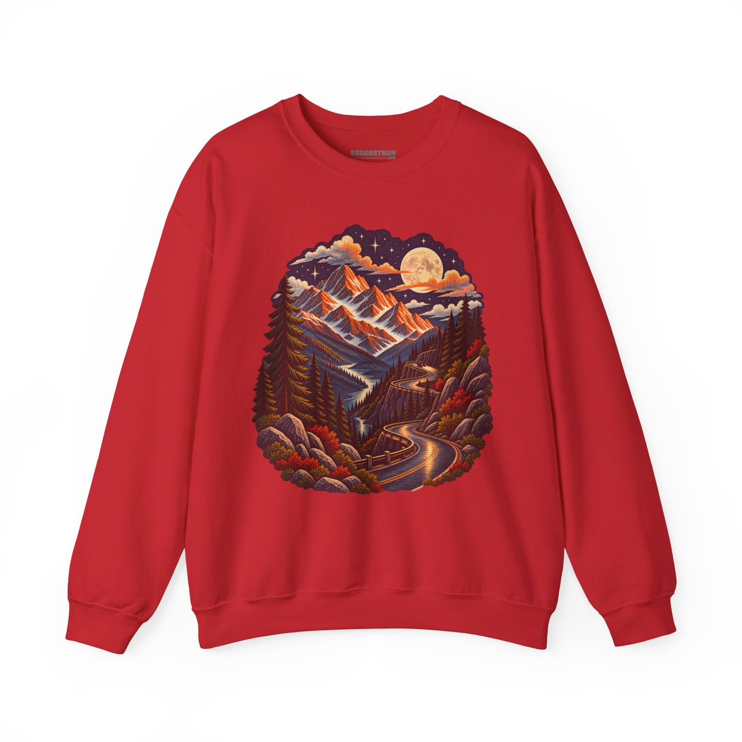 Moonlit Mountain - Crewneck Sweatshirt