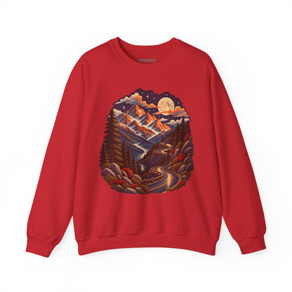 Moonlit Mountain - Crewneck Sweatshirt