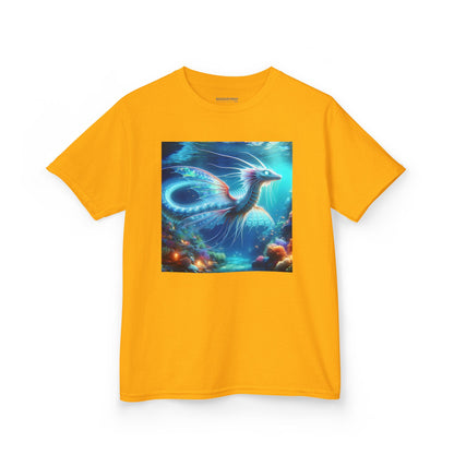 T-Shirt | Koszulka dziecięca | Ciężka bawełna | Mitologia morska | Ryujin | Smok wodny