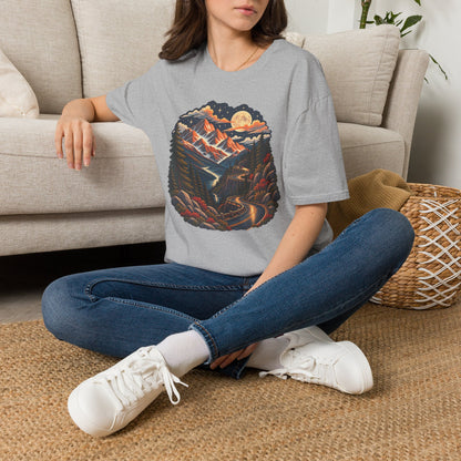 Moonlit Mountain - Softstyle T-Shirt