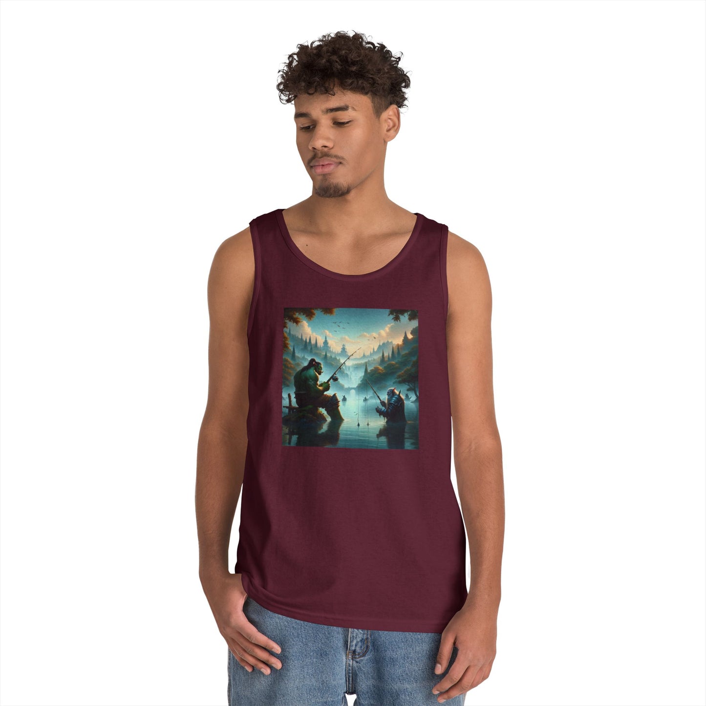เสื้อกล้าม | ยูนิเซ็กส์ | ผ้าฝ้ายเนื้อหนา | แฟนตาซีสันติภาพ | ออร์คและคนแคระ