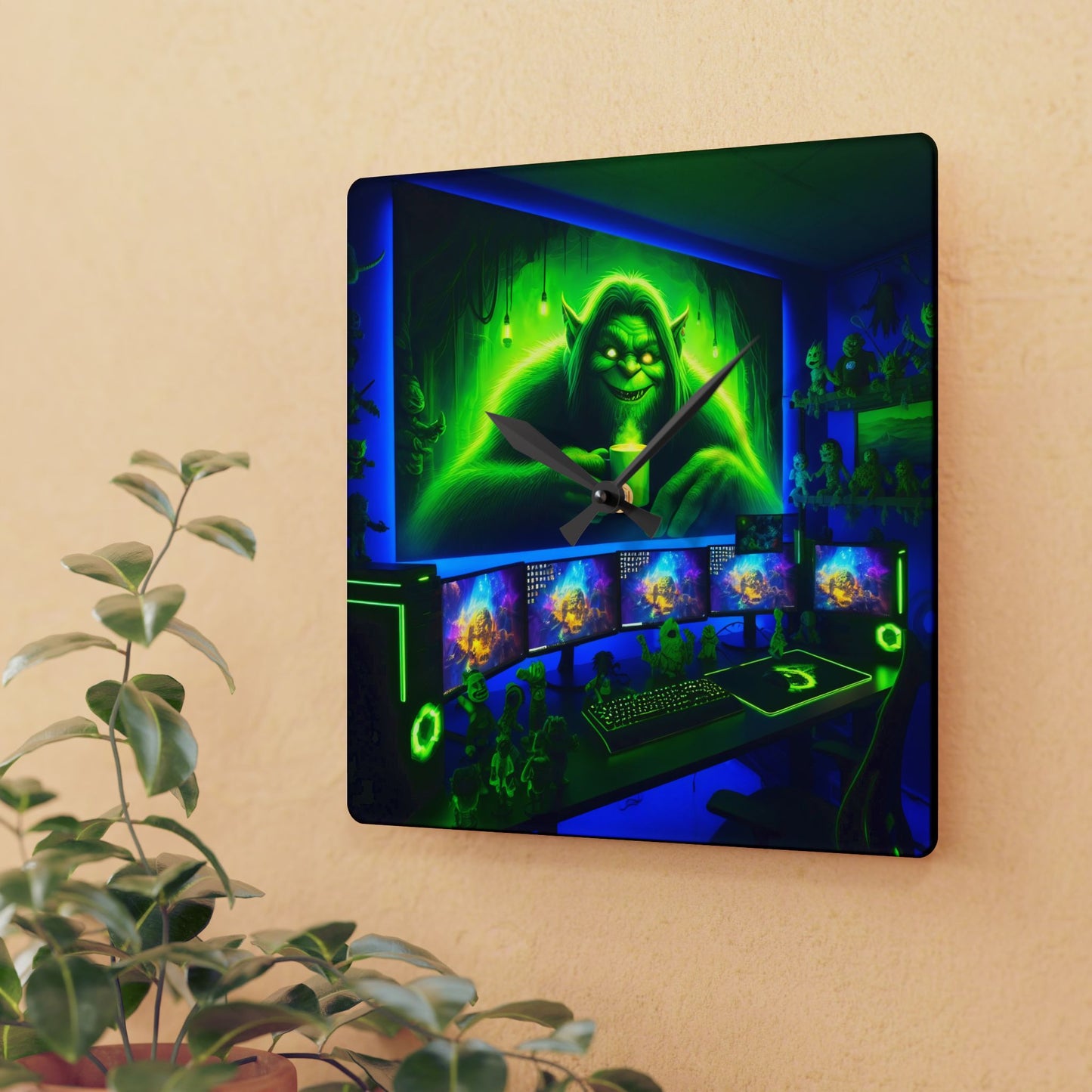 Wall Clock - Trickster Troll