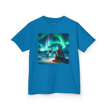 Camiseta | Camiseta Infantil | Algodão Pesado | Misticismo Nórdico | Xamã Sami