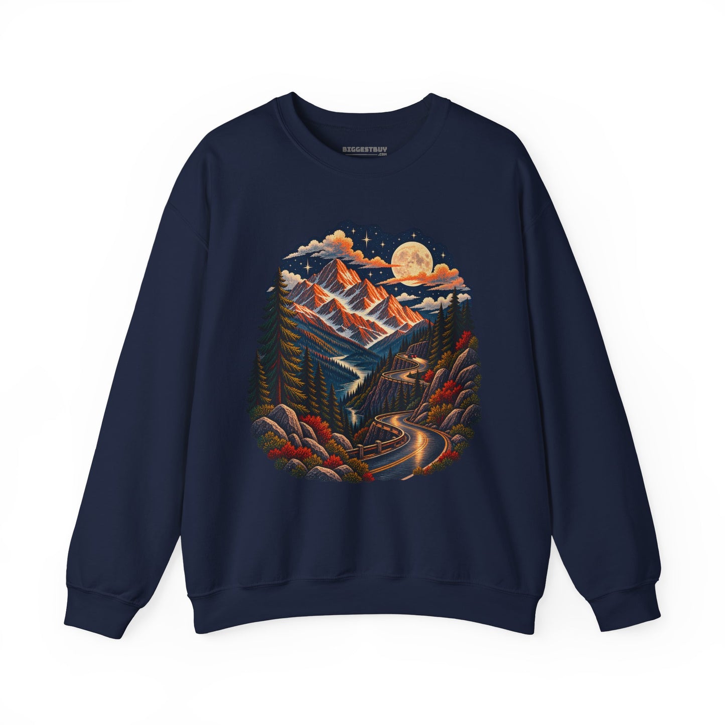 Moonlit Mountain - Crewneck Sweatshirt