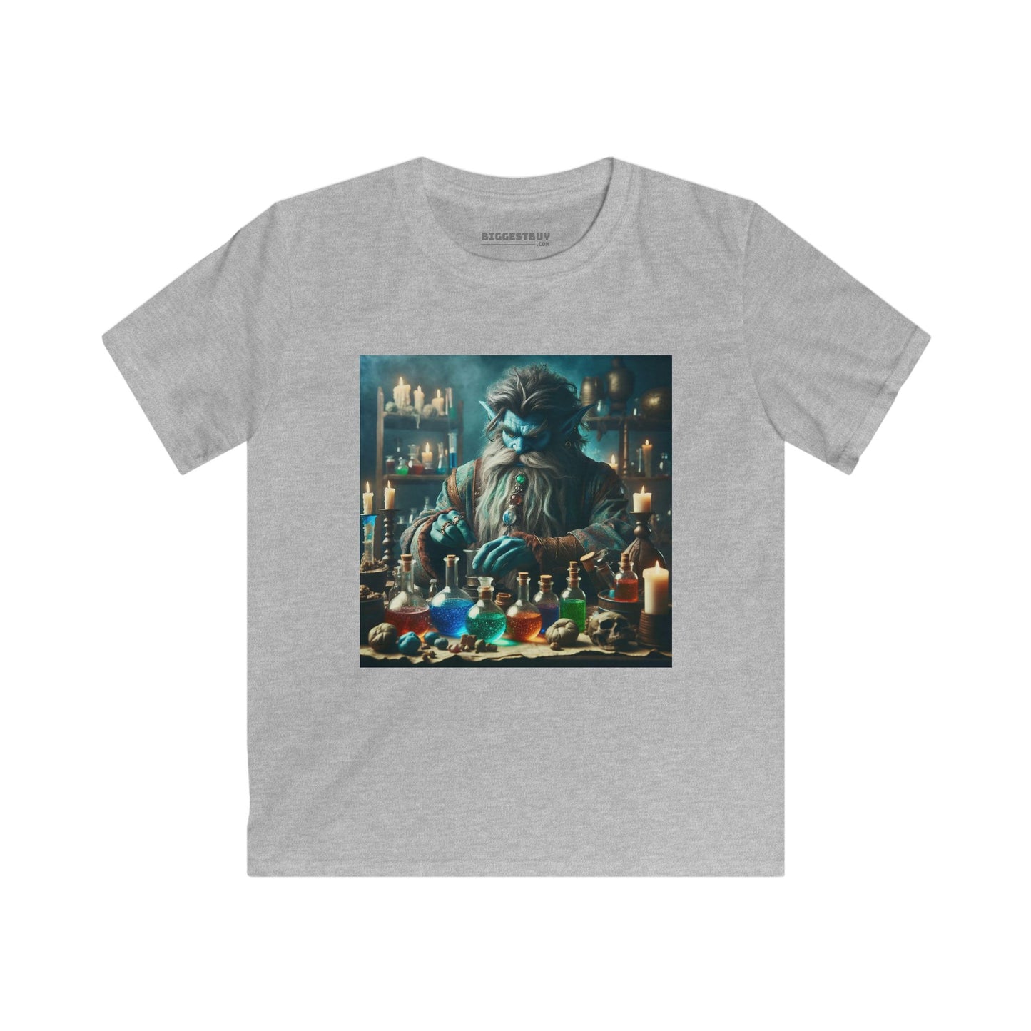 Camiseta | Camiseta Infantil | Softstyle | Alquimia Mística | Djinn | Poções