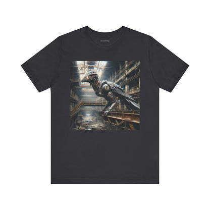 T-paita | Unisex | Jersey-T-paita | Lyhythihainen | Steampunk | Teollinen fantasia | Korppi