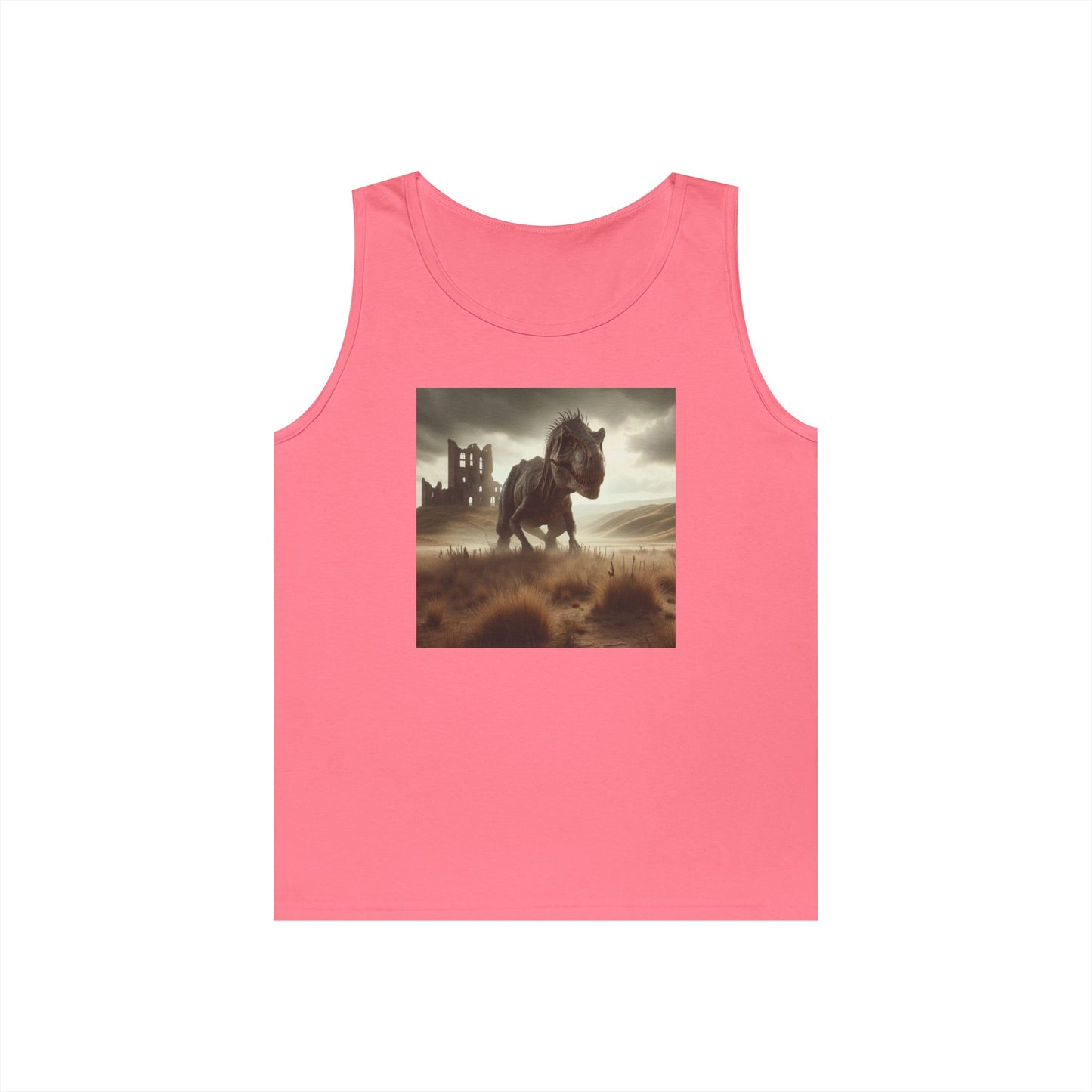 Tank Top | Unisex | Heavy Cotton | Prehistoric Fantasy | T-Rex Hunt
