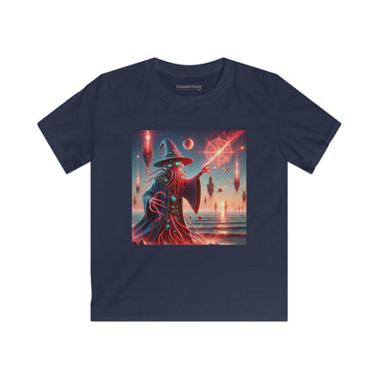 Tシャツ | キッズTシャツ | ソフトスタイル | ラヴクラフト風ホラー | 宇宙の魔術師