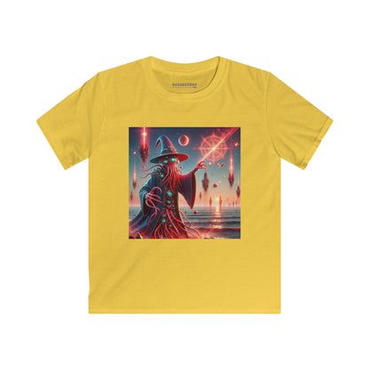 Tシャツ | キッズTシャツ | ソフトスタイル | ラヴクラフト風ホラー | 宇宙の魔術師