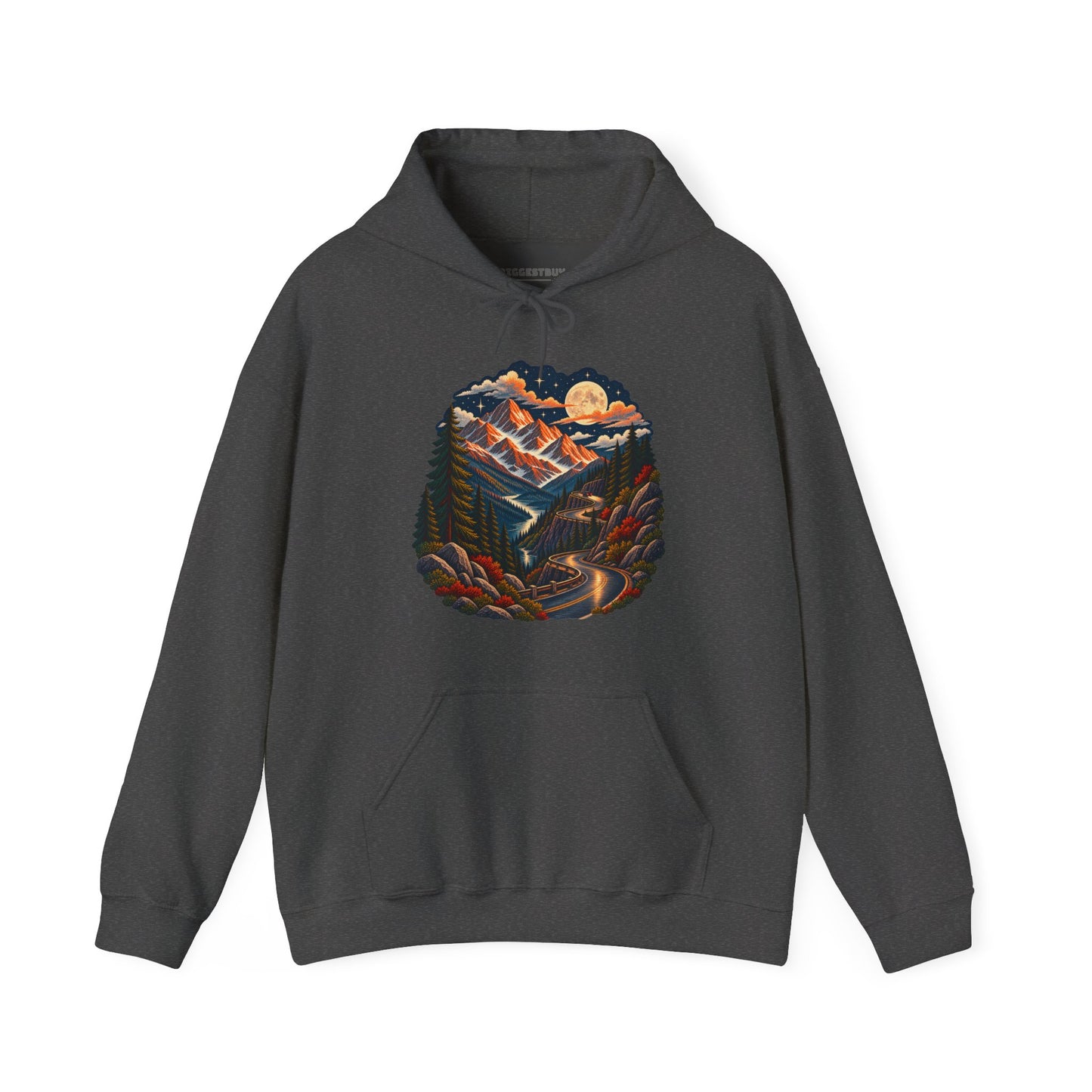 Moonlit Mountain - Pullover Hoodie
