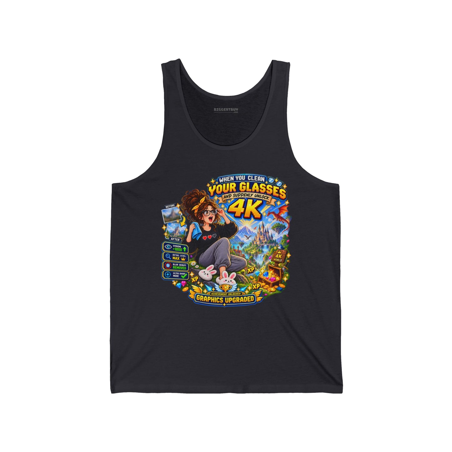 Glasses Galaxy - Jersey Tank Top