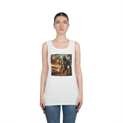 Tank Top | Unisex | Katun Tebal | Mitos Titan Api | Dewa Primordial