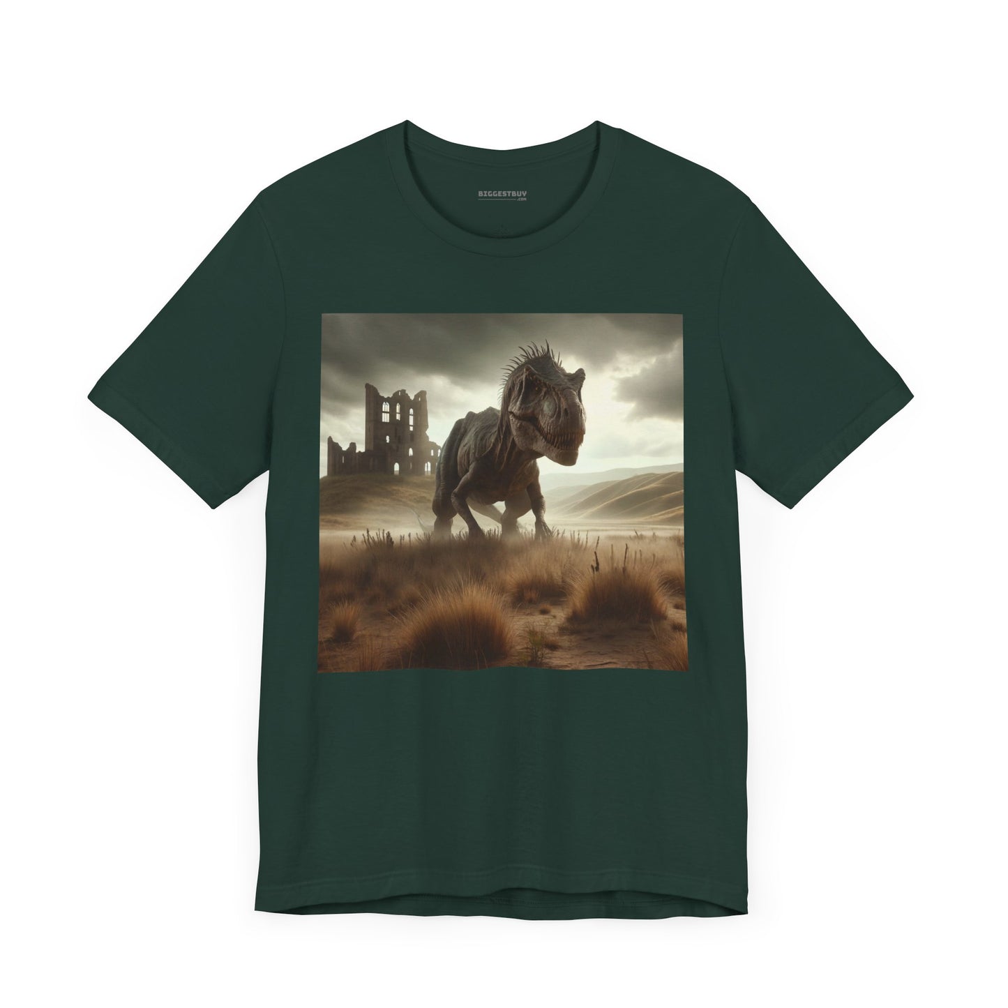 T-Shirt | Unisex | Jersey Tee | Short Sleeve | Prehistoric Fantasy | T-Rex Hunt