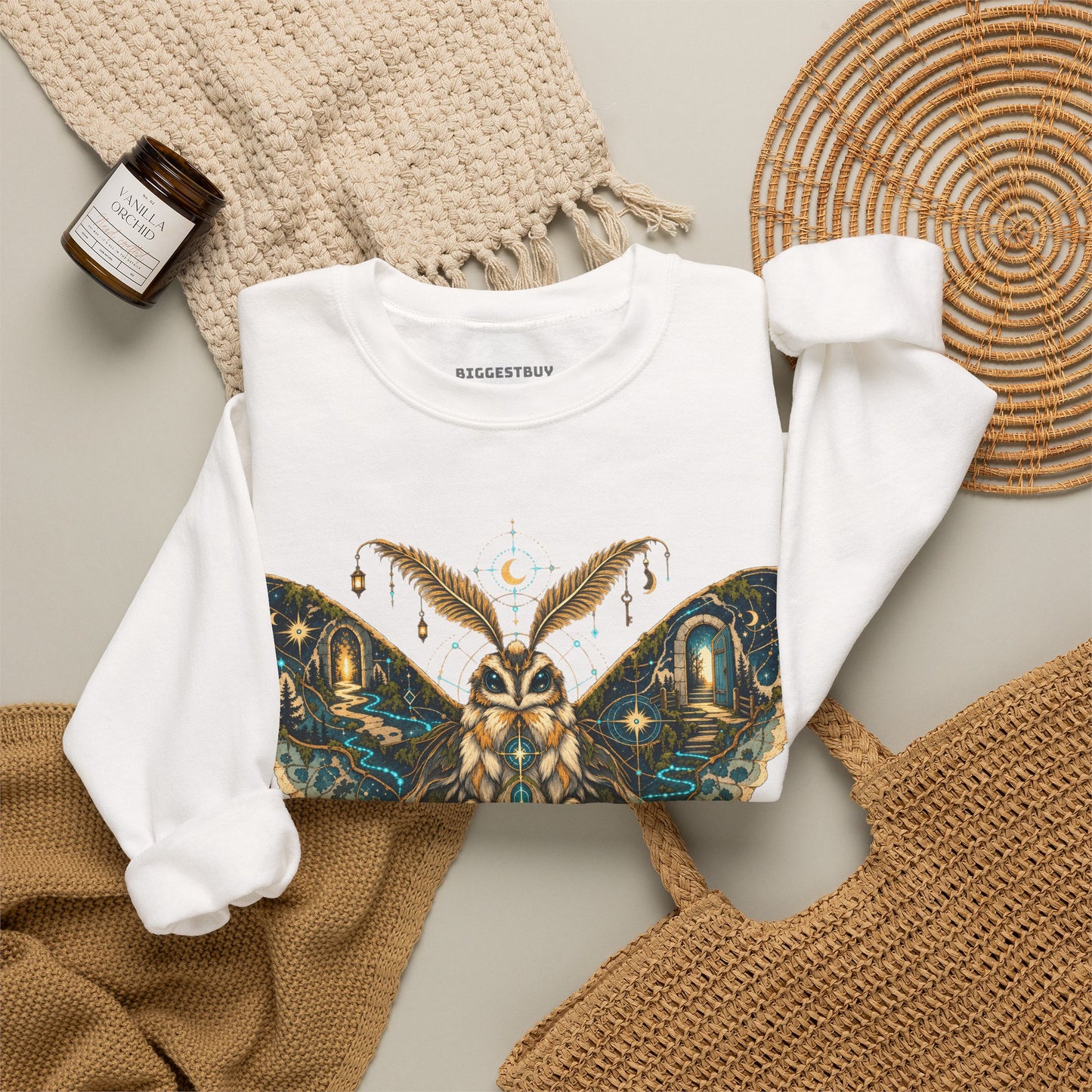 Moth Mystique - Crewneck Sweatshirt