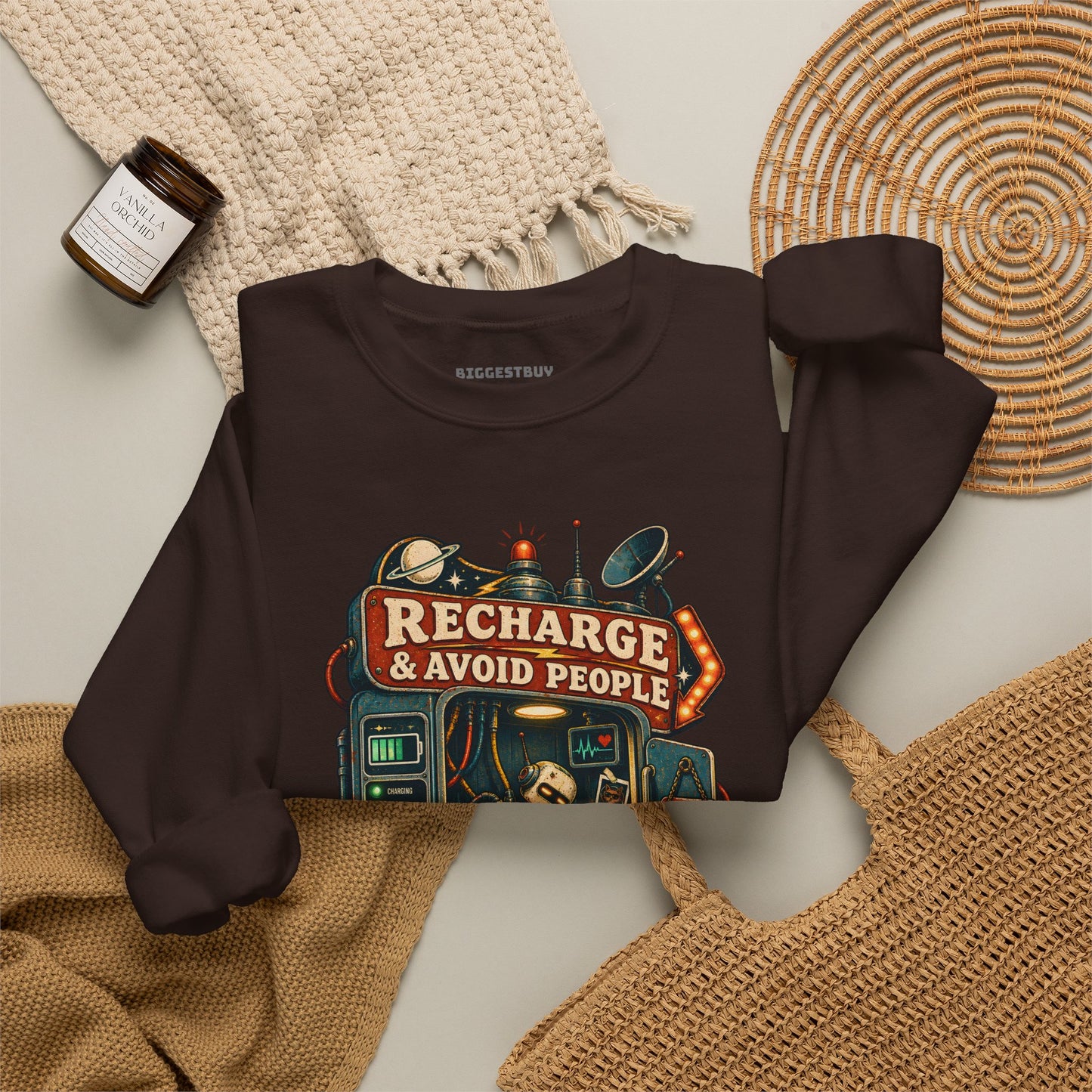 Social Recharge - Crewneck Sweatshirt