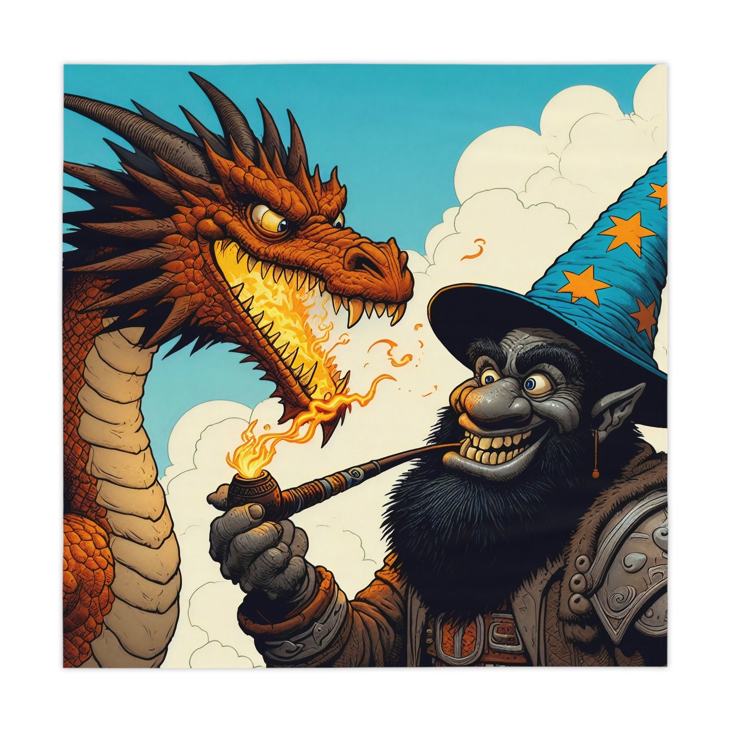 Obrus | Heroiczne fantasy | Smok i czarodziej