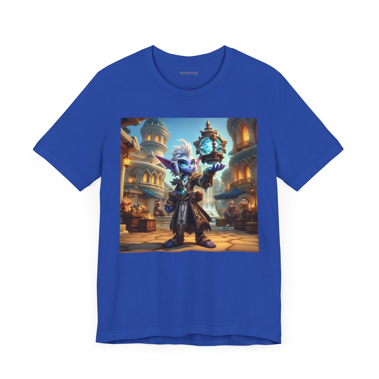 Camiseta | Unisex | Camiseta de punto | Manga corta | Fantasía Arcana | Gnomo Cronómago | Mágico