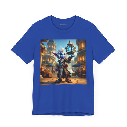 Camiseta | Unisex | Camiseta de punto | Manga corta | Fantasía Arcana | Gnomo Cronómago | Mágico