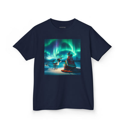 Camiseta | Camiseta Infantil | Algodão Pesado | Misticismo Nórdico | Xamã Sami