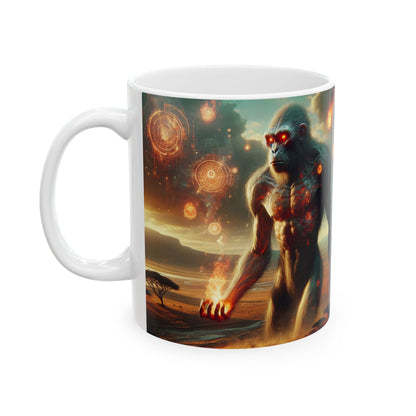 Taza | Cerámica | Blanca | Mitología Primordial | Titán Ancestral