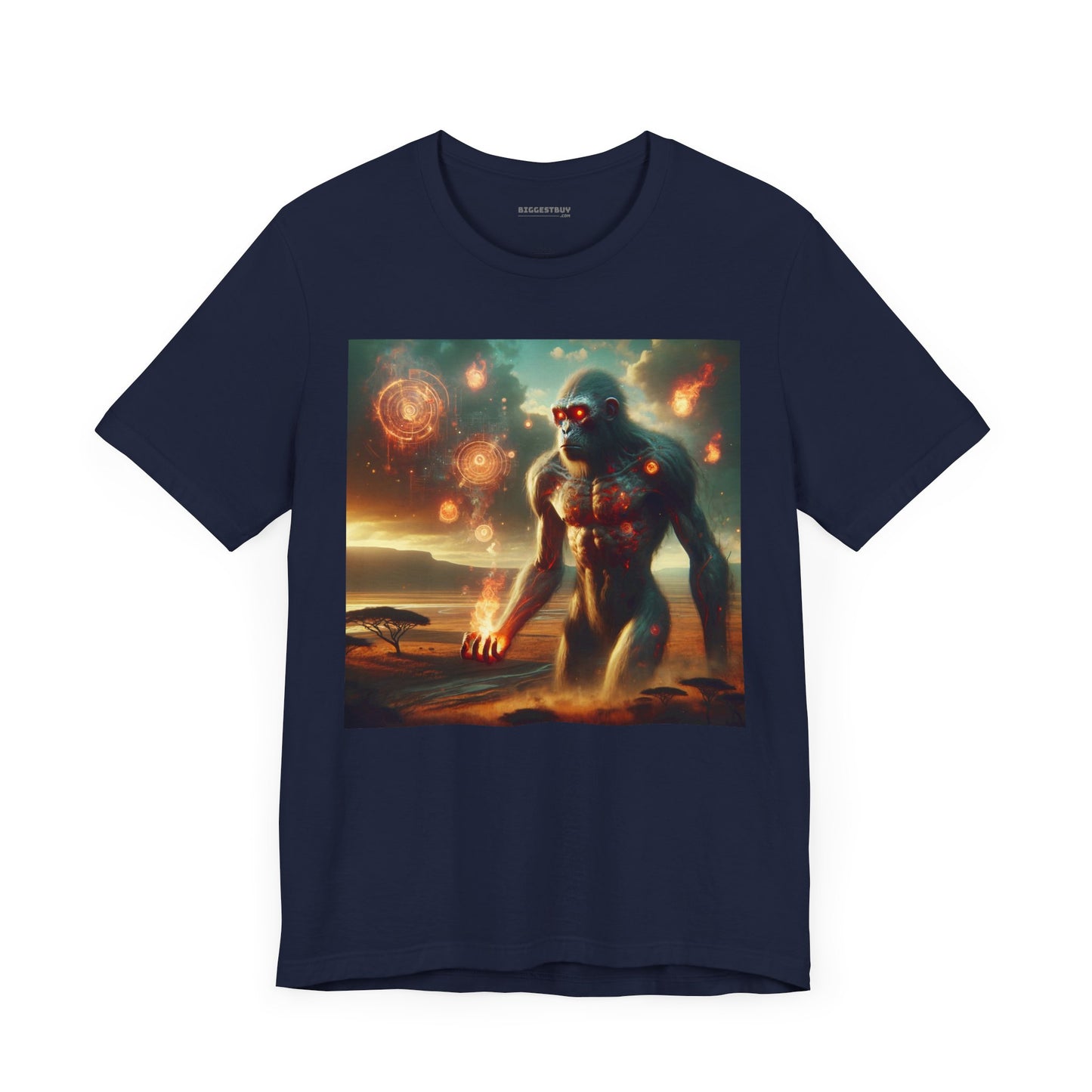 T-shirt | Unisex | Jersey T-shirt | Korte mouw | Oeroud Titan | Vuurmythologie | Kolossus
