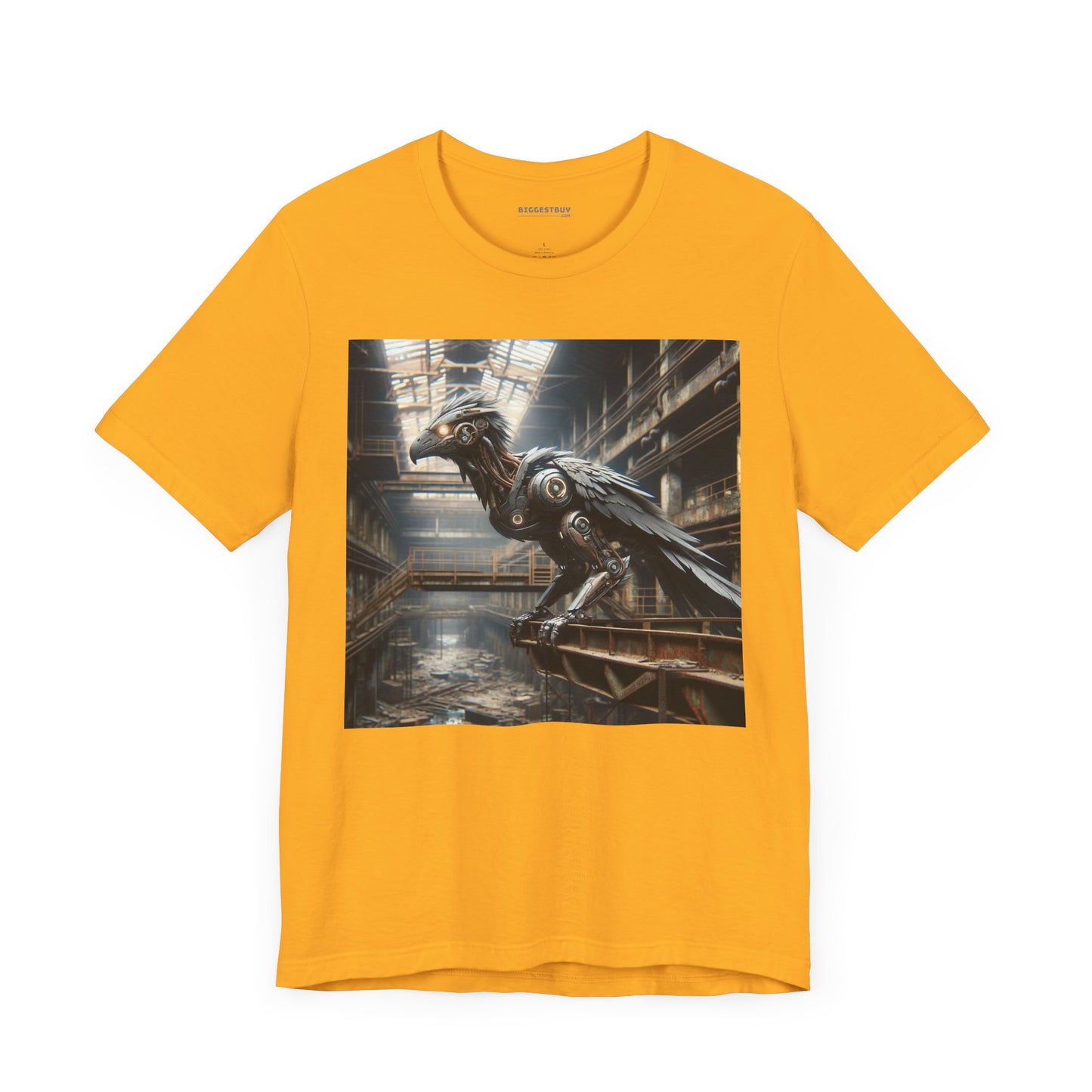 T-paita | Unisex | Jersey-T-paita | Lyhythihainen | Steampunk | Teollinen fantasia | Korppi