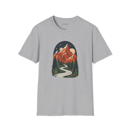 Mountain Maze - Softstyle T-Shirt