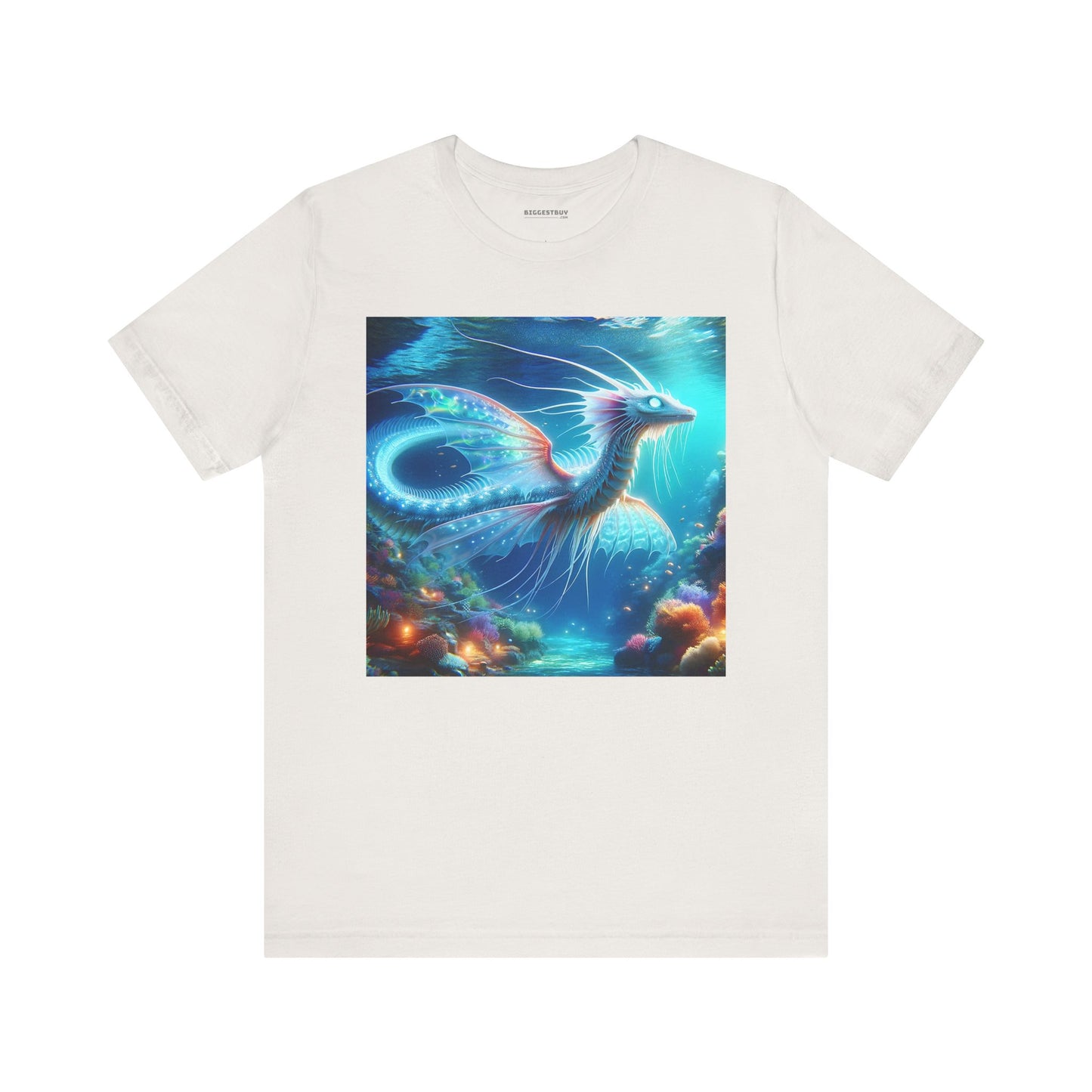 Camiseta | Unisex | Camiseta de punto | Manga corta | Fantasía Acuática | Dragón Marino