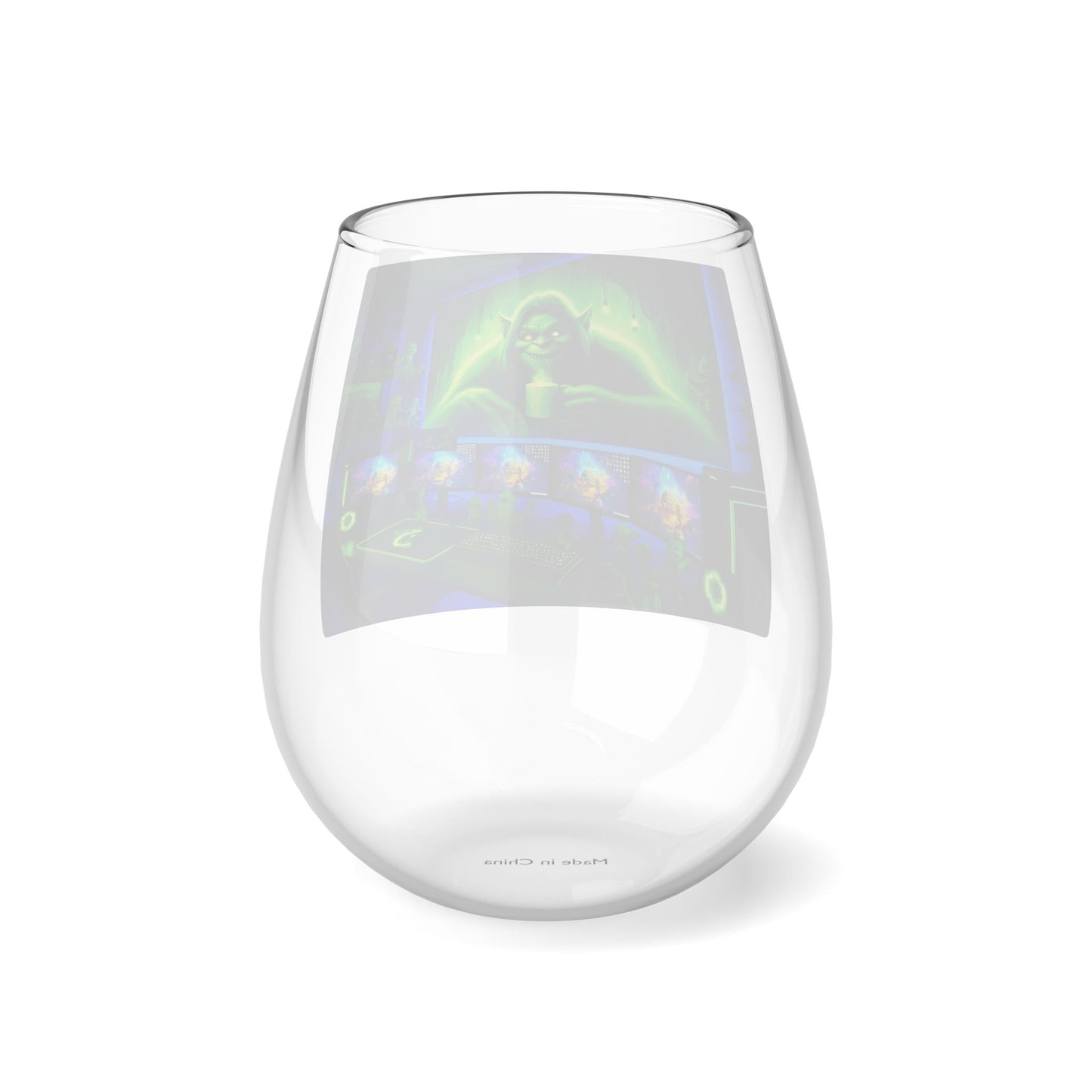 Wine Glass Stemless - Trickster Troll