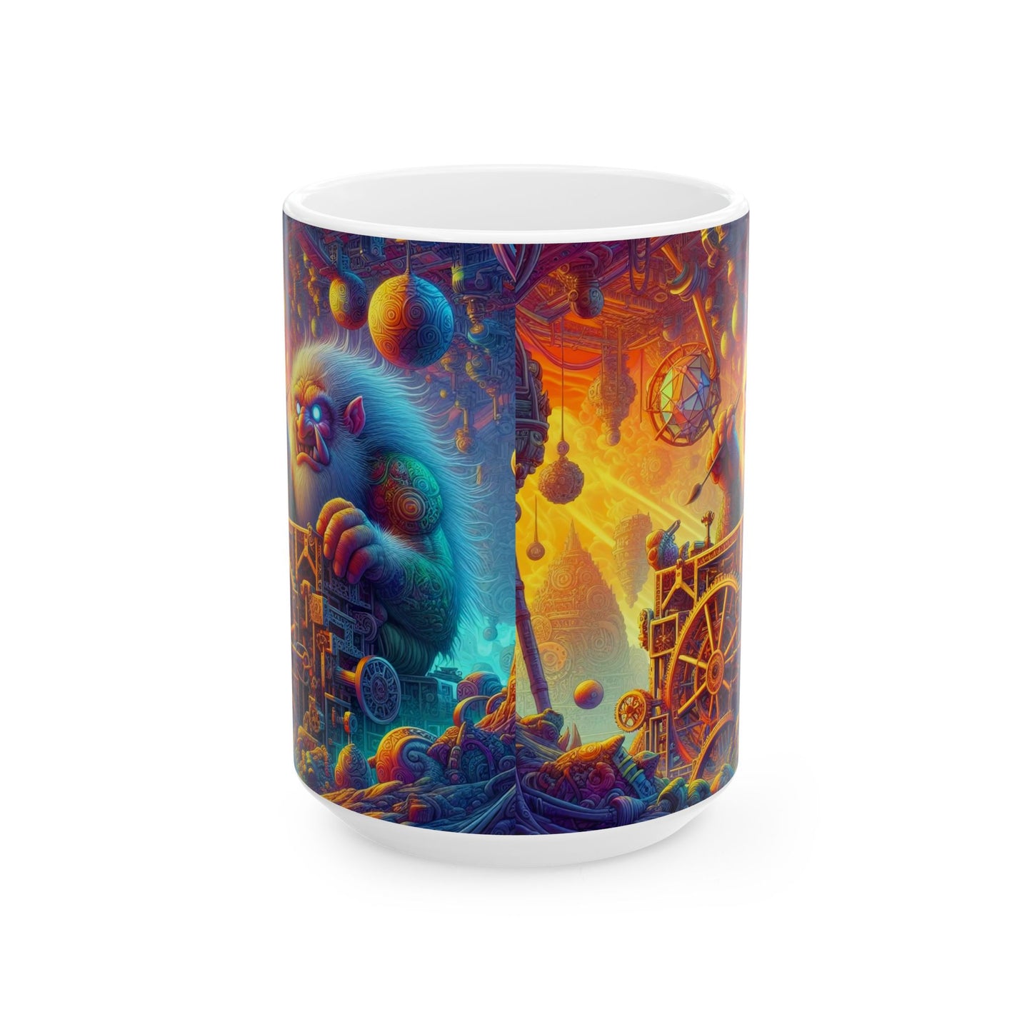 Taza | Cerámica | Blanca | Mitología Nórdica | Gigante Artificiero