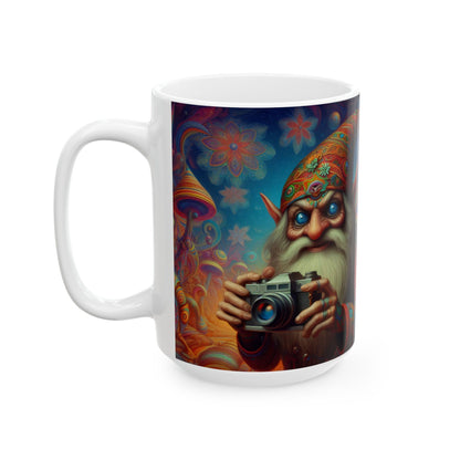 Krus | Keramikk | Hvit | Fantasy | Psykedelisk | Domovoi
